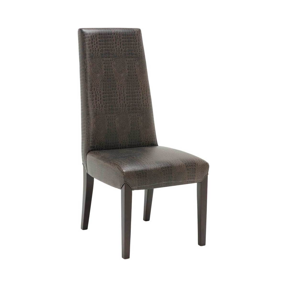Galicia Leather Dining Chair, Crocodile – image 1