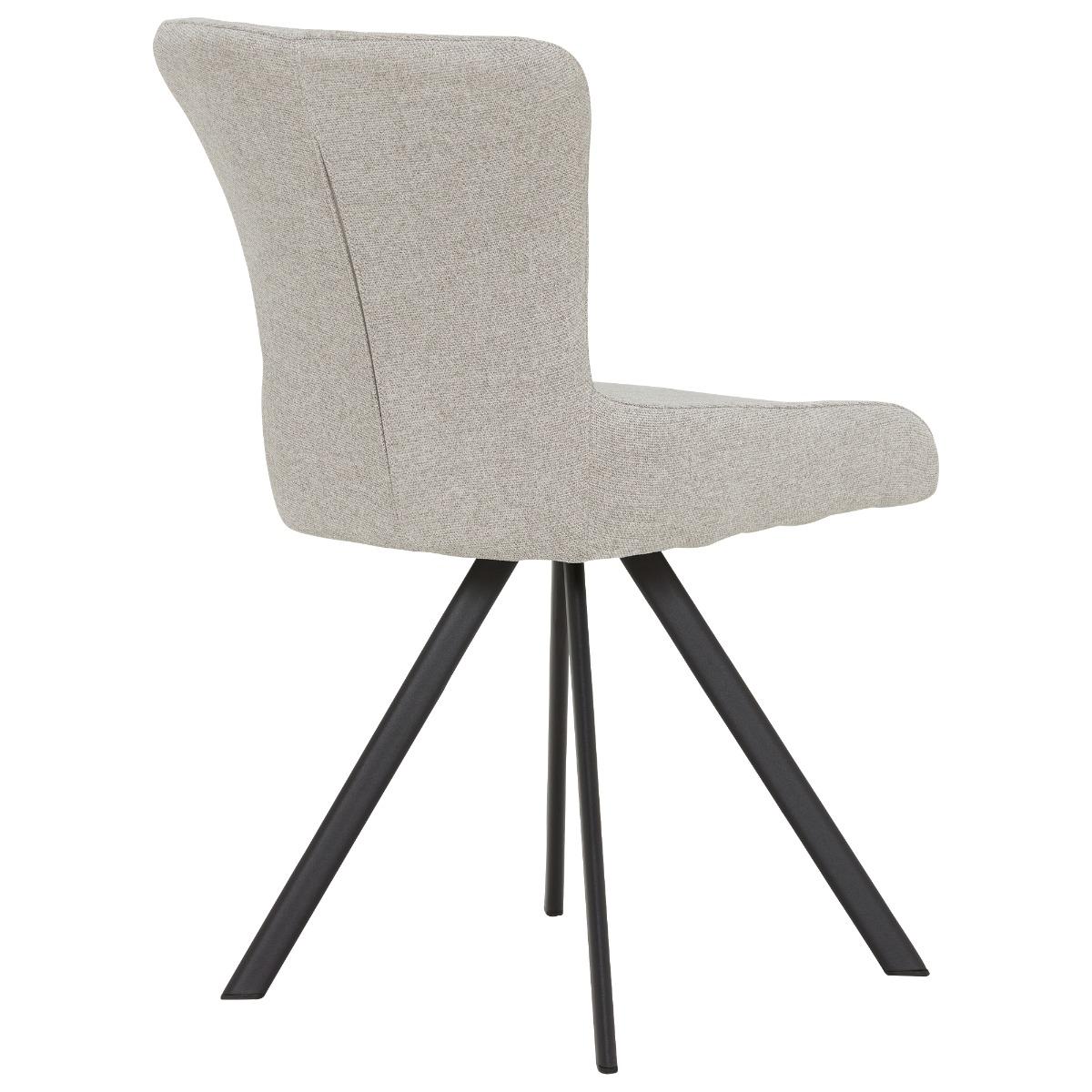 Electra Side Dining Swivel Dining Chair Light Grey Fabric | Barker & Stonehouse – image 6