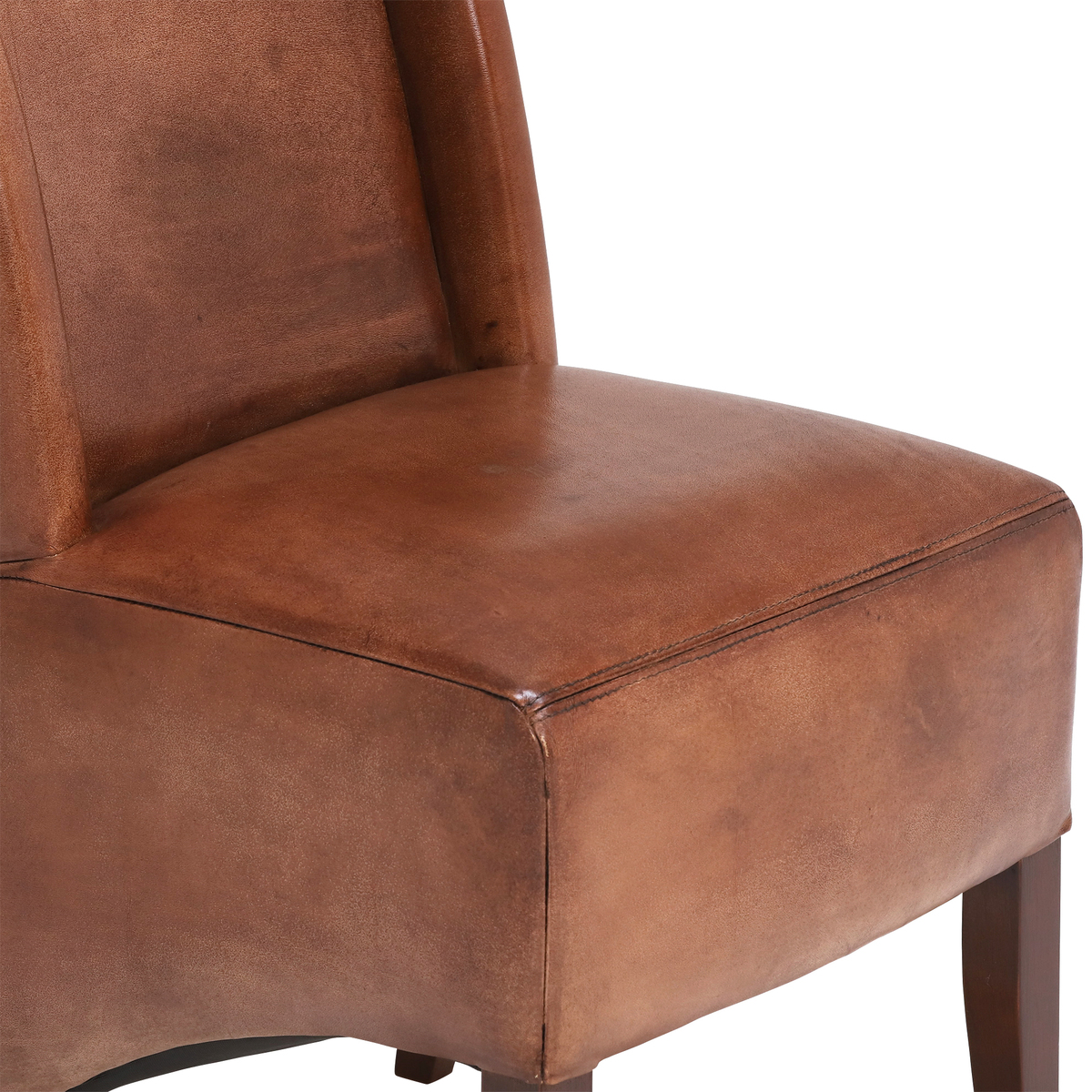 Blythe Vintage Leather Chair, Brown – image 4