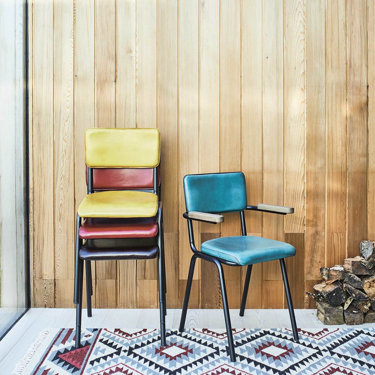 Twyford Chair With Arms, Leather – image 5
