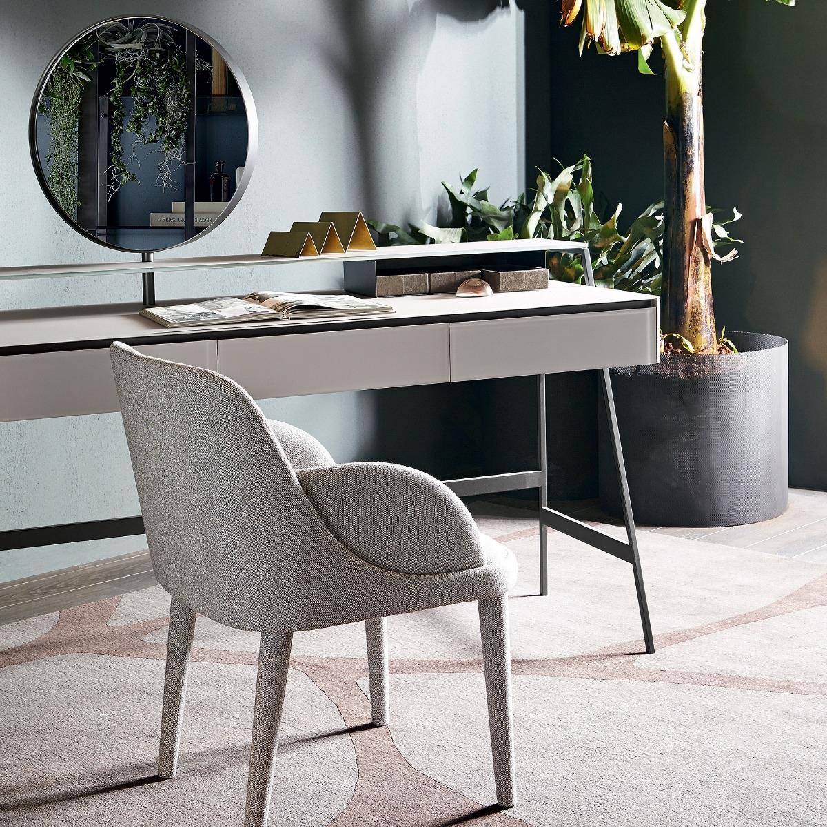 Gallotti & Radice Jackie Chair, Grey Fabric | Barker & Stonehouse – image 3