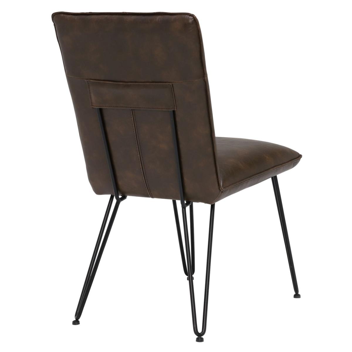 Smyth Upholstered Dining Chair, Brown | Barker & Stonehouse – image 3