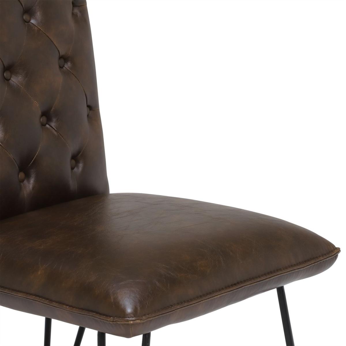 Smyth Upholstered Dining Chair, Brown | Barker & Stonehouse – image 5