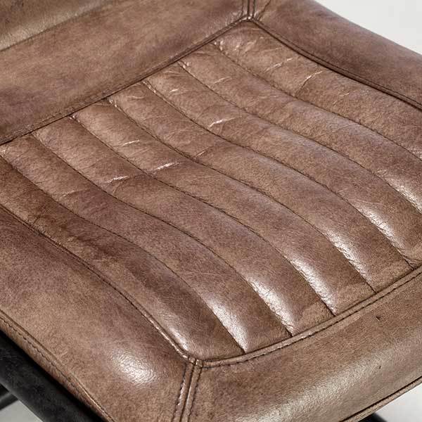Irving Leather Dining Chair, Brown – image 5