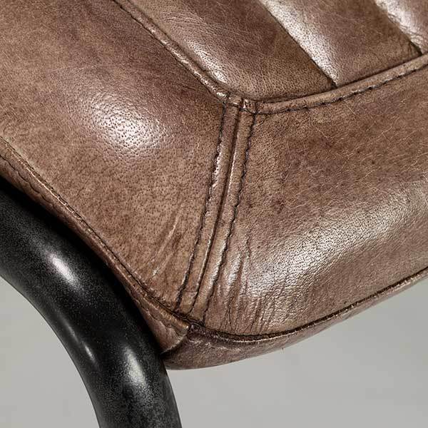 Irving Leather Dining Chair, Brown – image 6