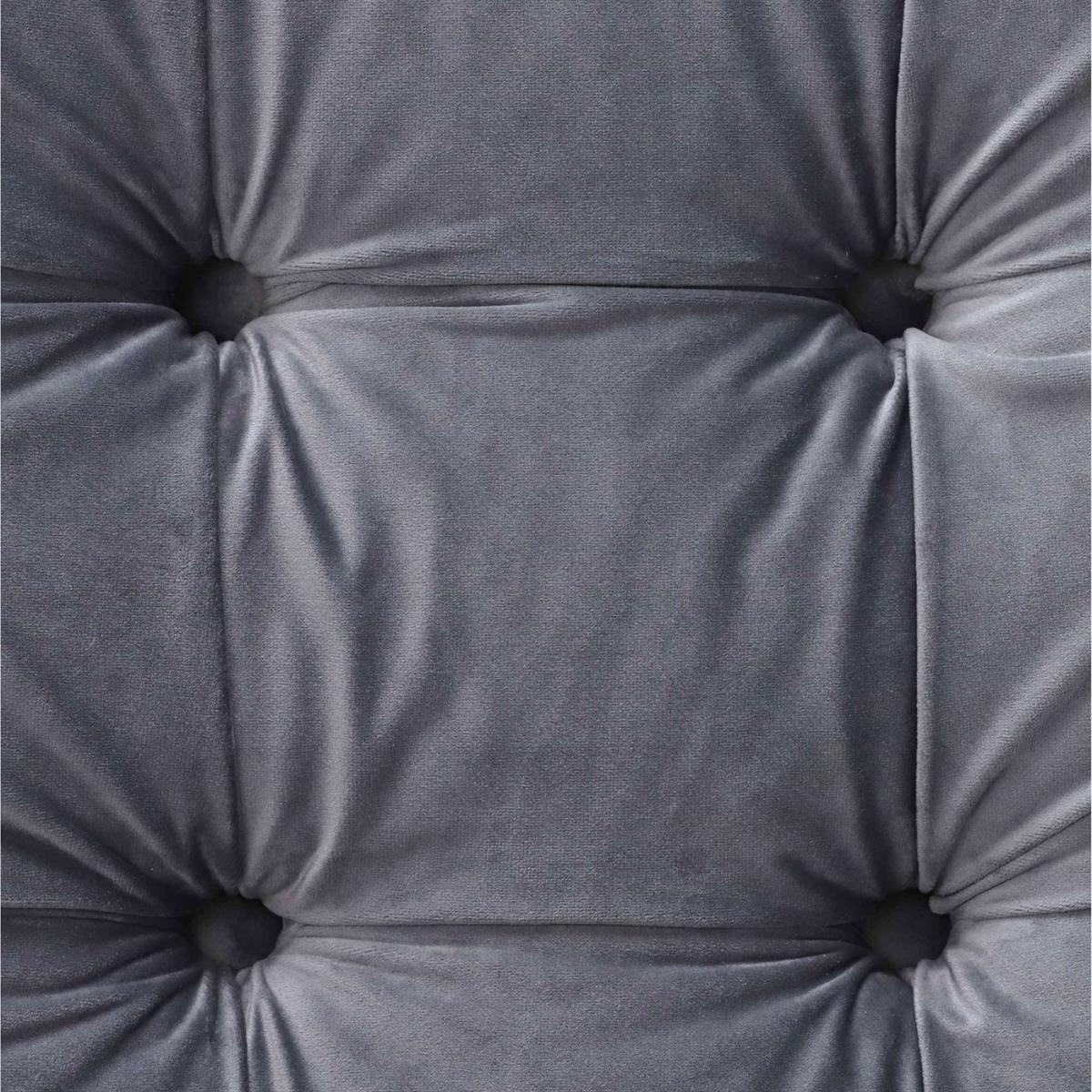 Arlo Buttoned Velvet Dining Chair, Grey | Barker & Stonehouse – image 6