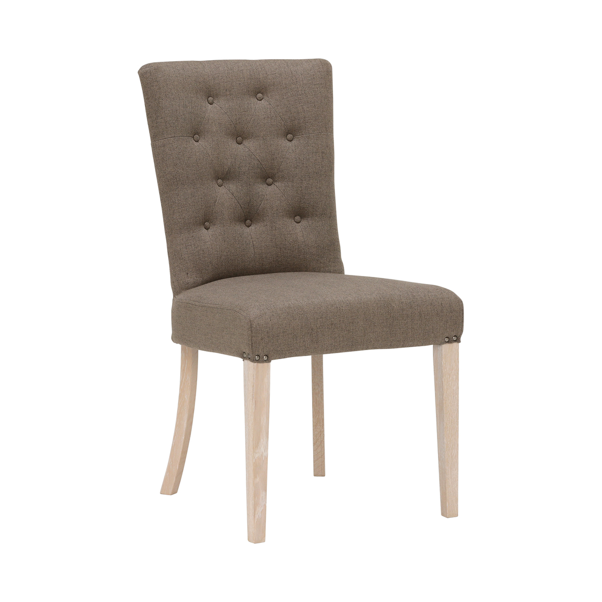 Charente Upholstered Dining Chair, Chalk Oak – image 1