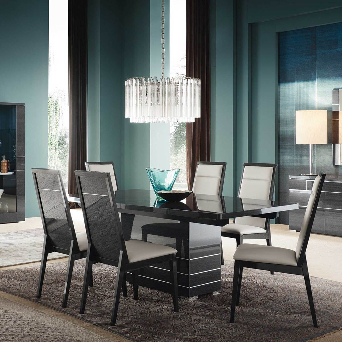 Versilia Dining Chair, Grey Koto High Gloss Finish – image 3
