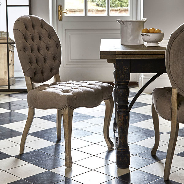 Lubiana Upholstered Dining Chair, Taupe – image 5