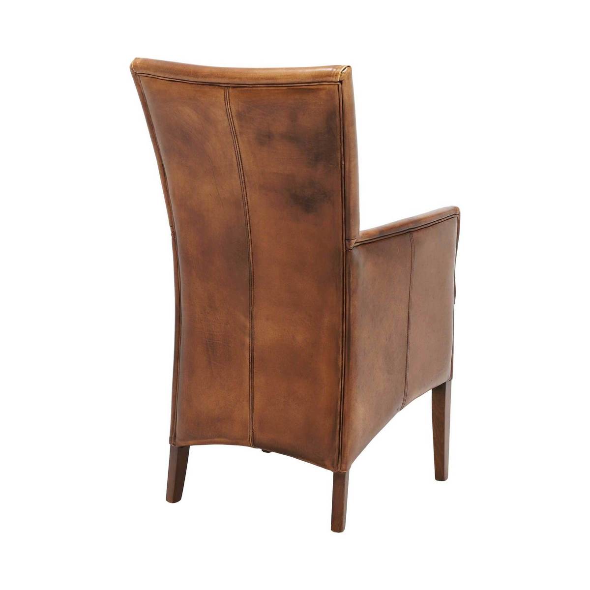 Salisbury Buffalo Leather Armchair, Brown – image 2