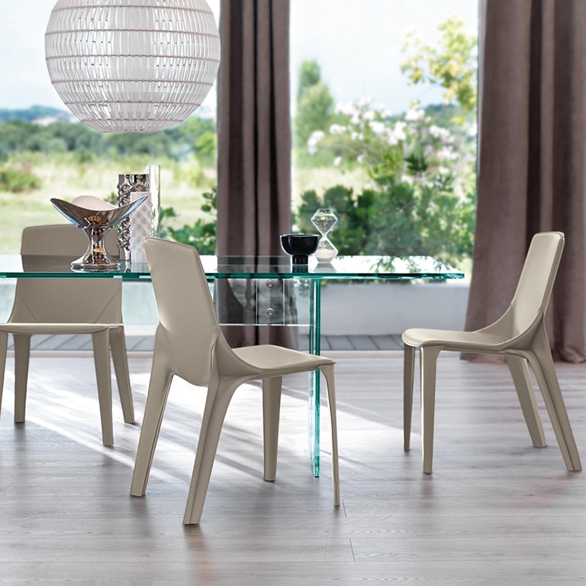 Fiam Callas Dining Chair, Neutral Leather | Barker & Stonehouse – image 3
