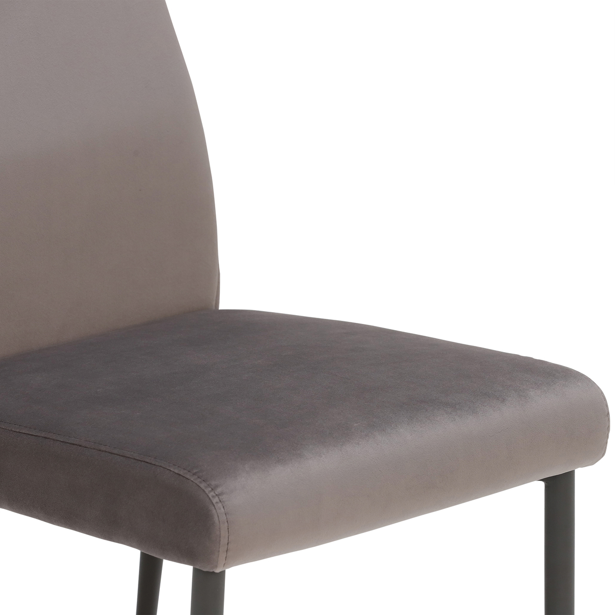 Martino Velvet Dining Chair, Grey – image 5