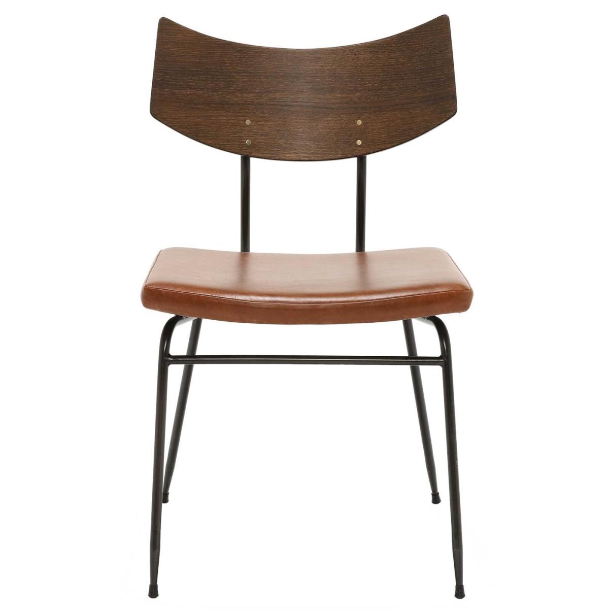 Vega Soli Dining Chair, Brown Leather | Barker & Stonehouse – image 2