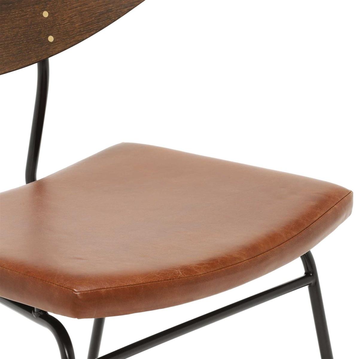 Vega Soli Dining Chair, Brown Leather | Barker & Stonehouse – image 3