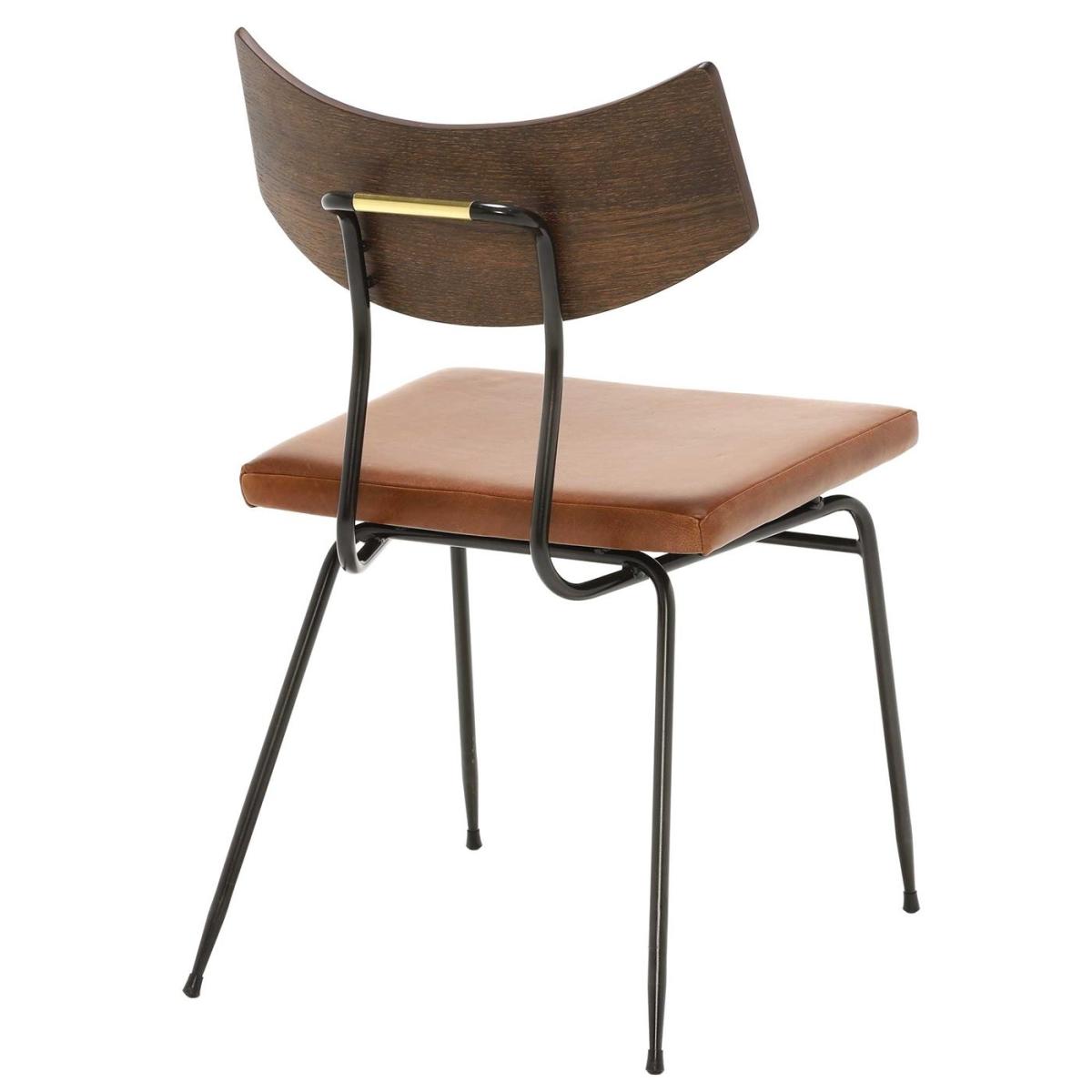 Vega Soli Dining Chair, Brown Leather | Barker & Stonehouse – image 5