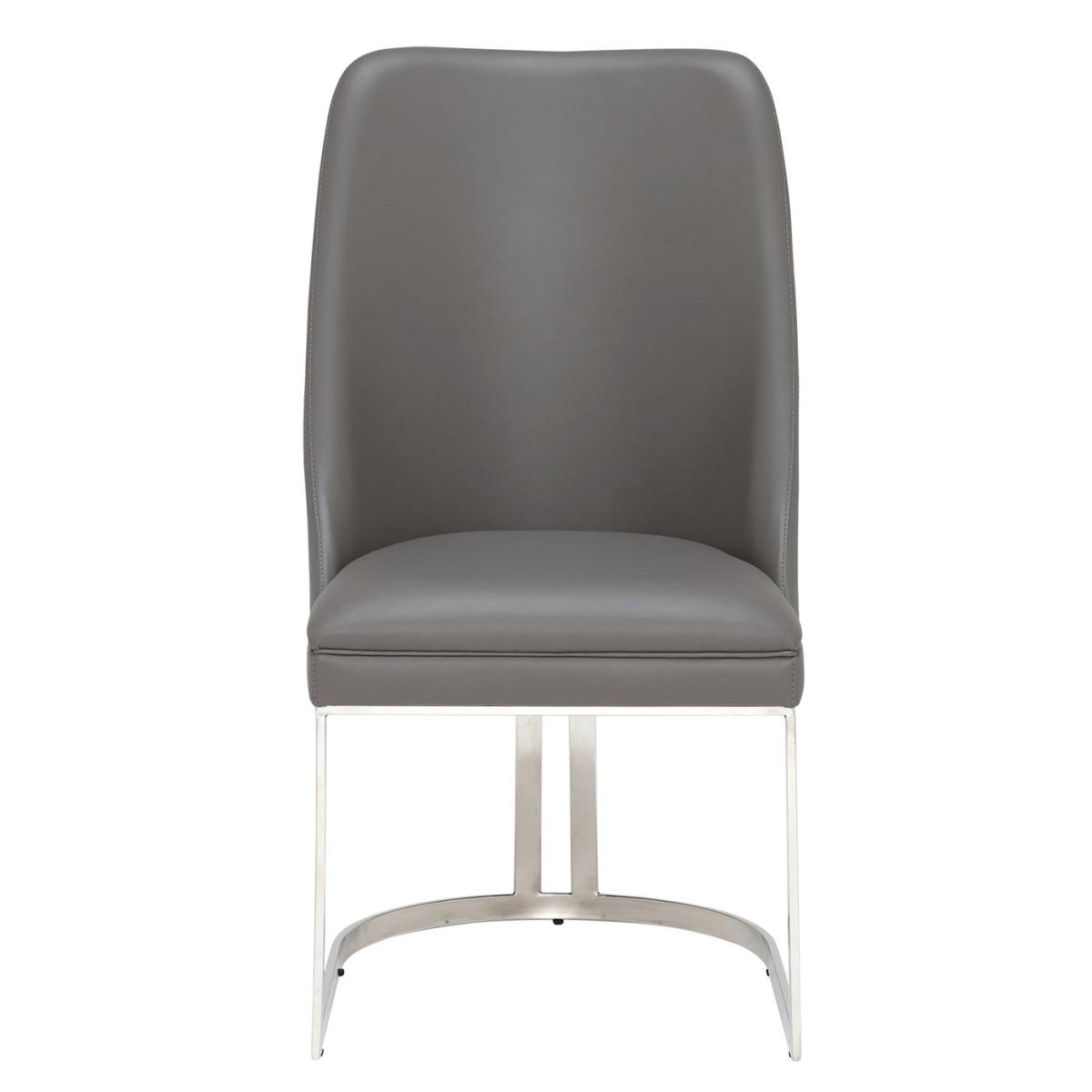 Rosalind Dining Chair, Grey Leather | Barker & Stonehouse – image 2