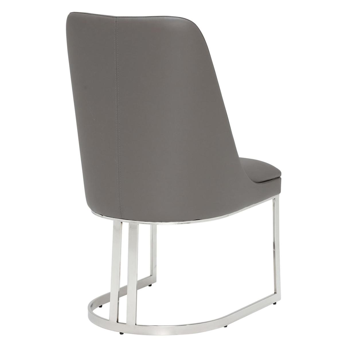 Rosalind Dining Chair, Grey Leather | Barker & Stonehouse – image 3