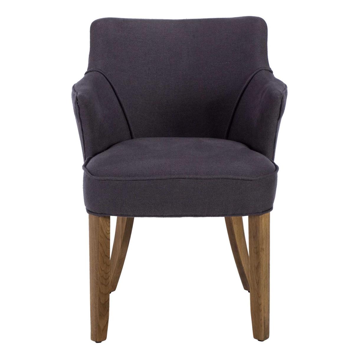 Timothy Oulton Lannister Linen Dining Chair, Grey Fabric | Barker & Stonehouse – image 2
