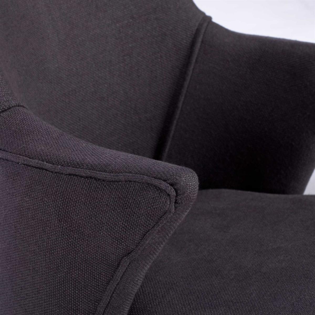 Timothy Oulton Lannister Linen Dining Chair, Grey Fabric | Barker & Stonehouse – image 5