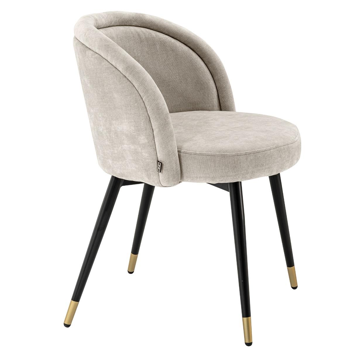 Eichholtz Chloe Set of 2 Chairs, Grey Fabric | Barker & Stonehouse – image 4