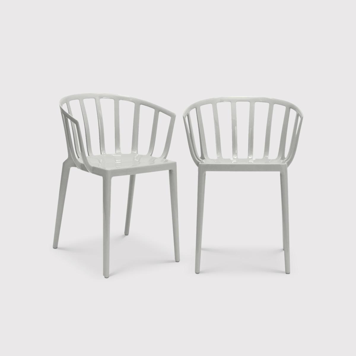 Pair of Kartell Venice Dining Chairs, Grey | Kartell – image 1