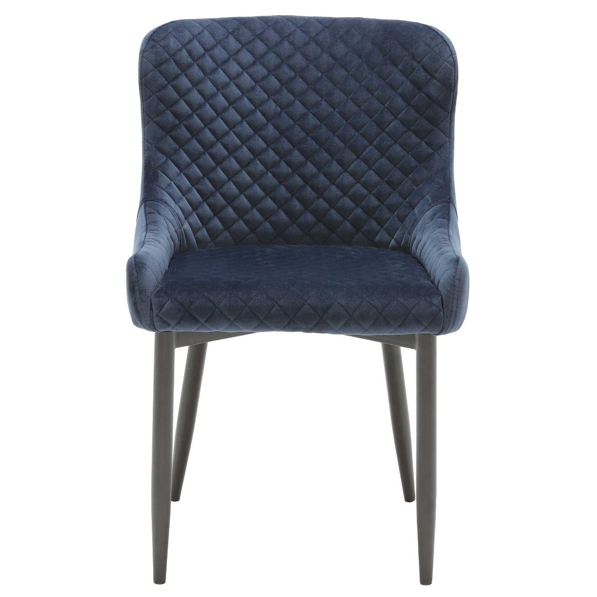 Pair of Rivington Fabric Dining Armchairs, Dark Grey | Barker & Stonehouse – image 2