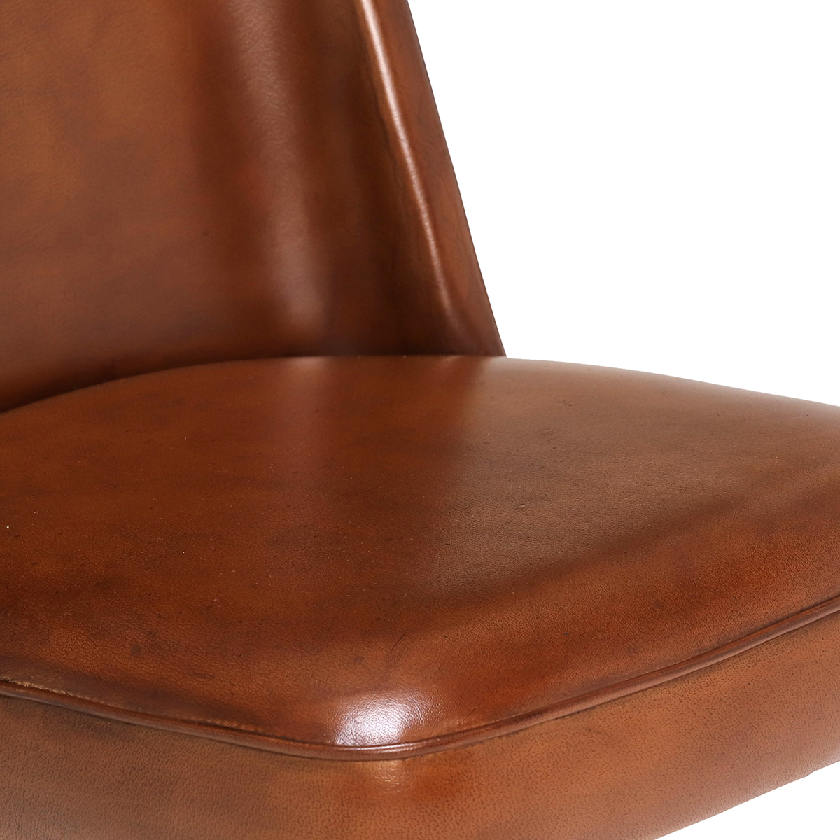Gaia Leather Dining Chair, Vintage Light Brown – image 4