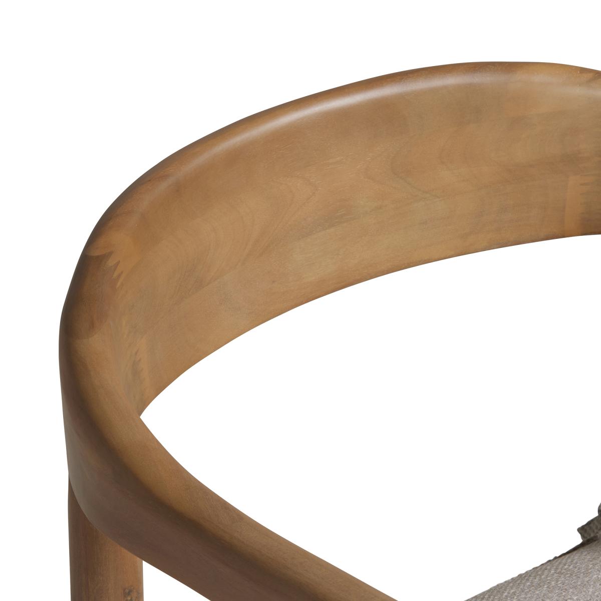 Vigo Dining Chair With Seat Pad, Brown | Barker & Stonehouse – image 3
