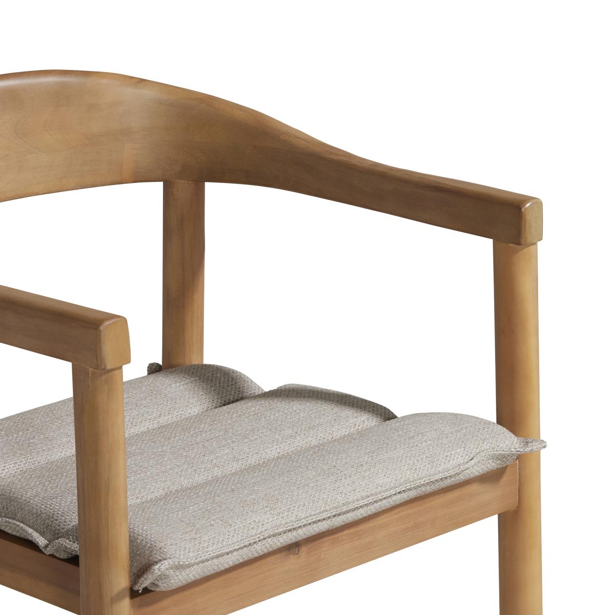 Vigo Dining Chair With Seat Pad, Brown | Barker & Stonehouse – image 4