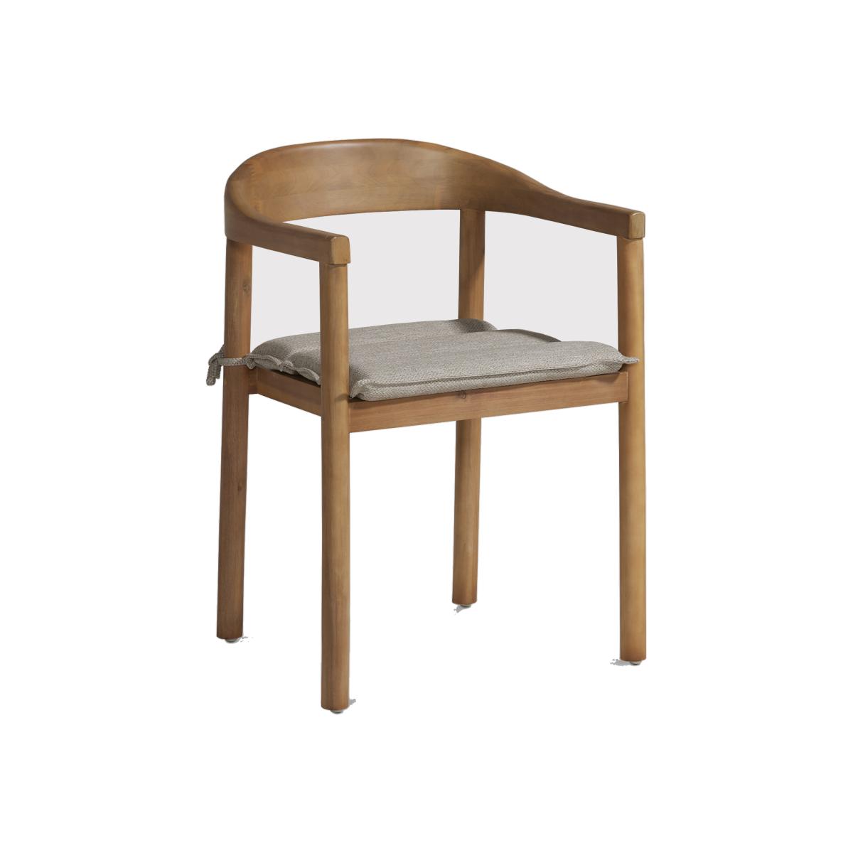Vigo Dining Chair With Seat Pad, Brown | Barker & Stonehouse – image 1