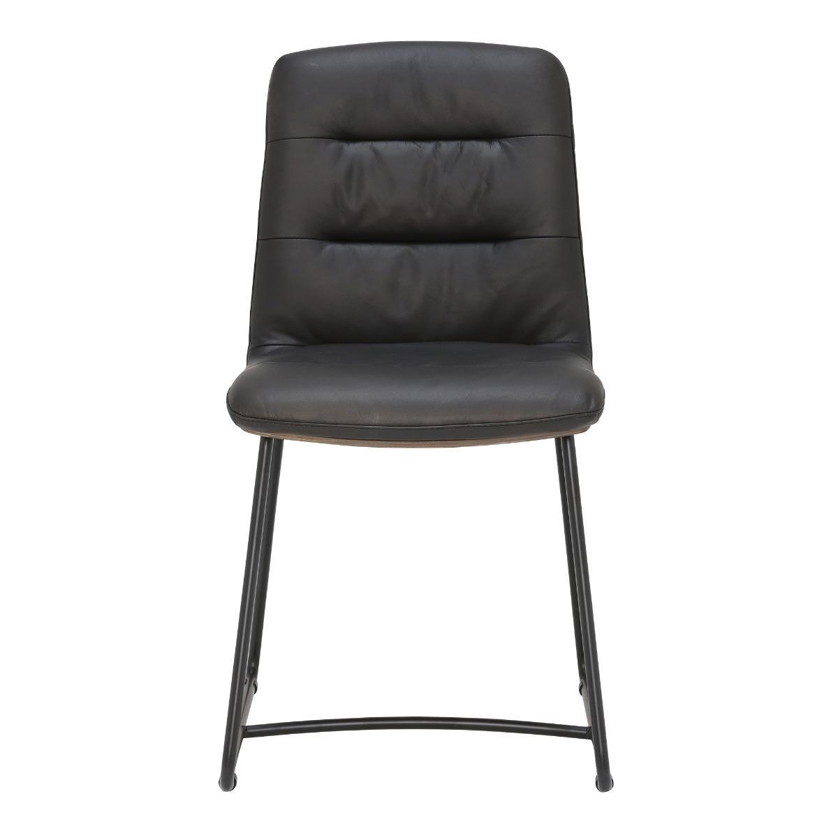 Harley Dining Chair - Brown - Leather - Plain - W48 x D60 x H85cm - Barker &amp; Stonehouse – image 2