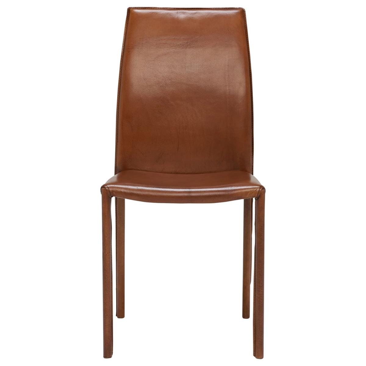 Whinfell Leather Dining Chair, Brown | Barker & Stonehouse – image 3