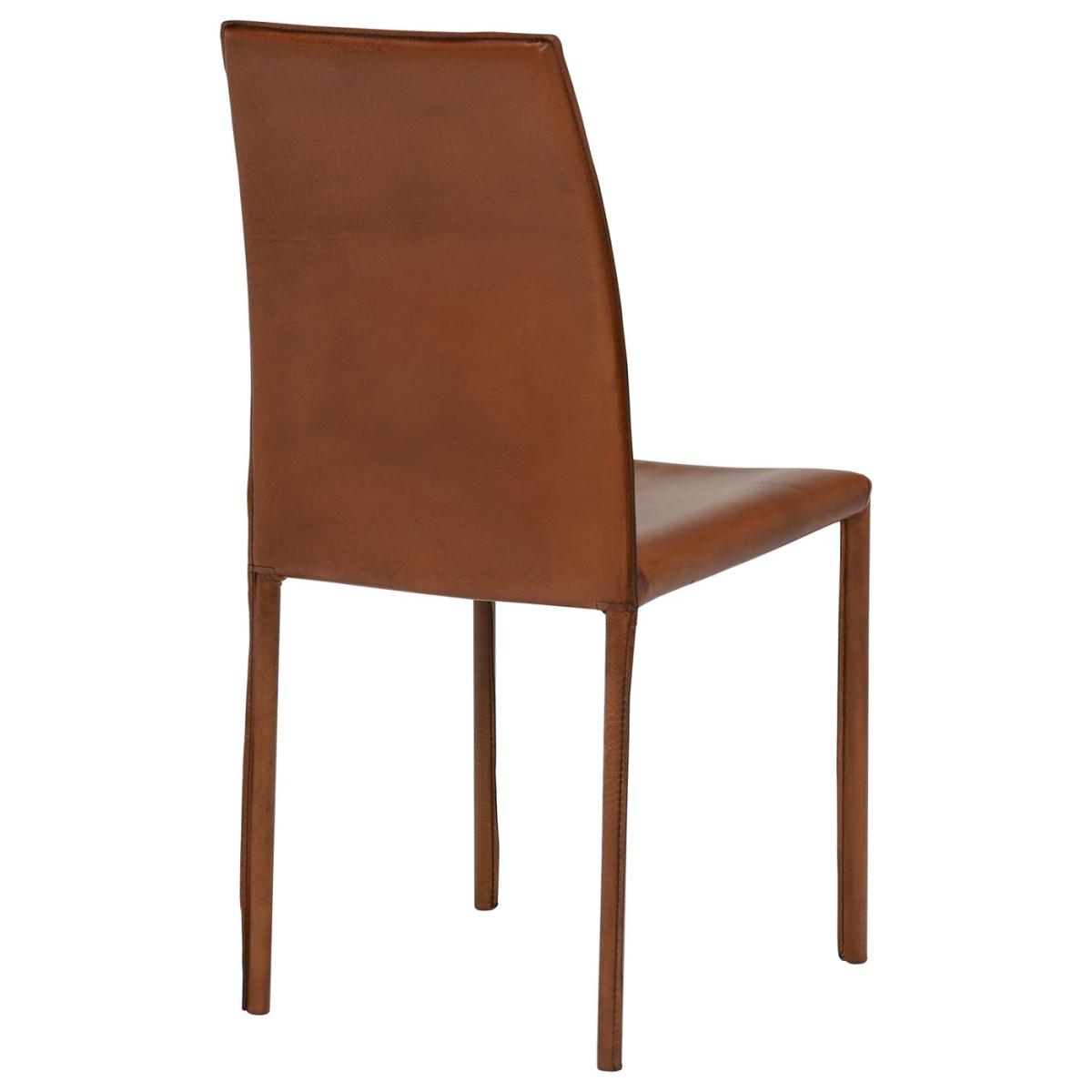 Whinfell Leather Dining Chair, Brown | Barker & Stonehouse – image 4