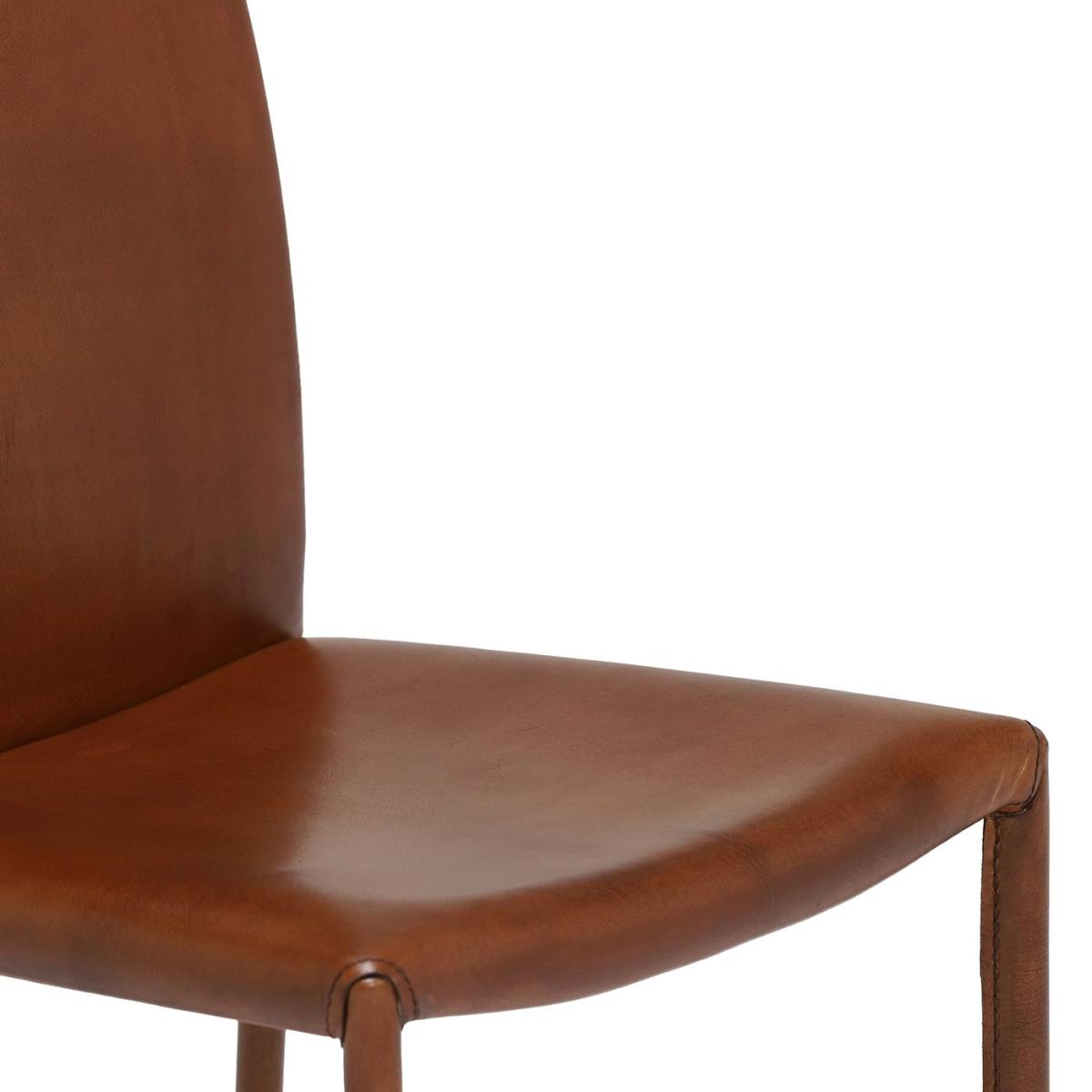 Whinfell Leather Dining Chair, Brown | Barker & Stonehouse – image 6