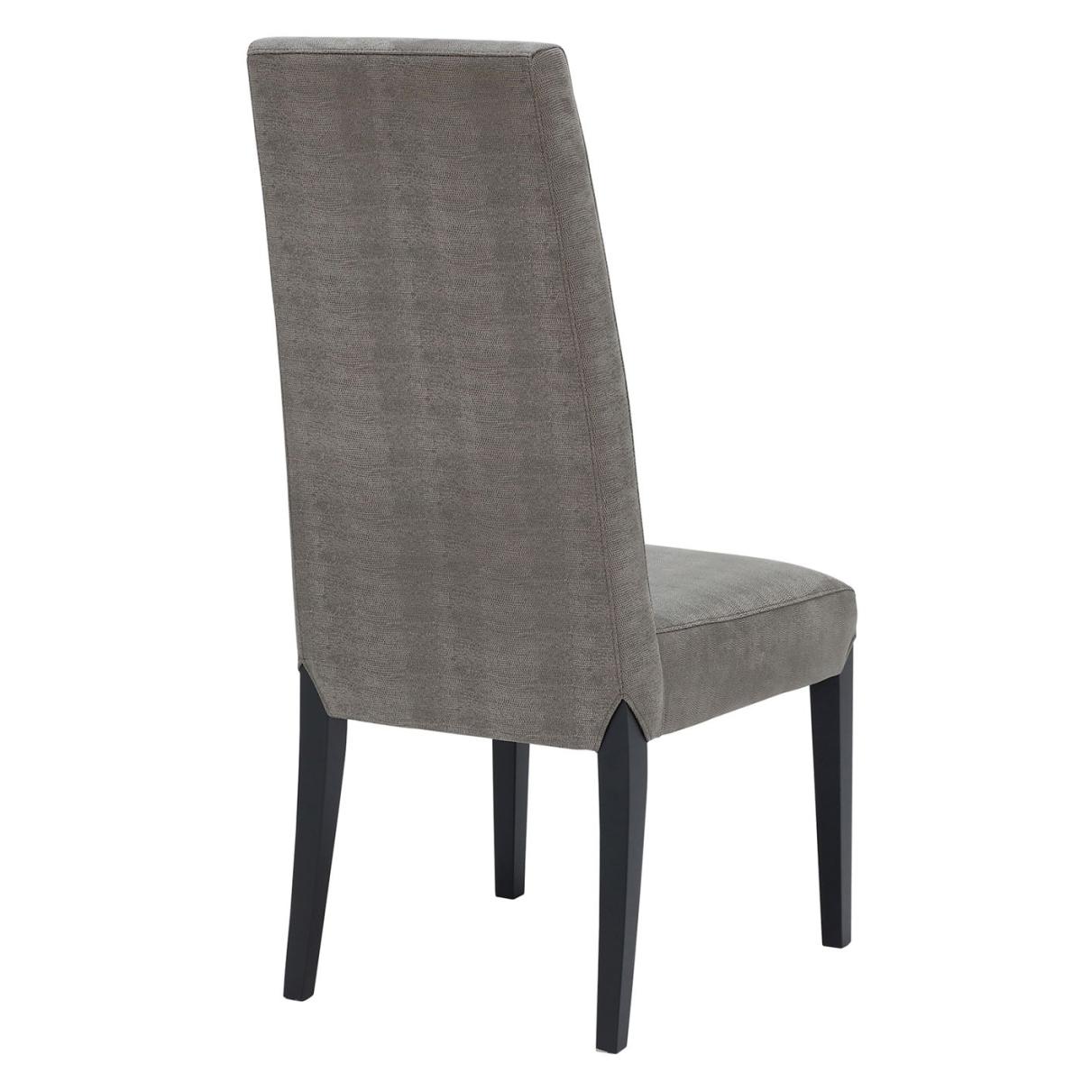 Virgilia Dining Chair, Grey Leather | Barker & Stonehouse – image 3