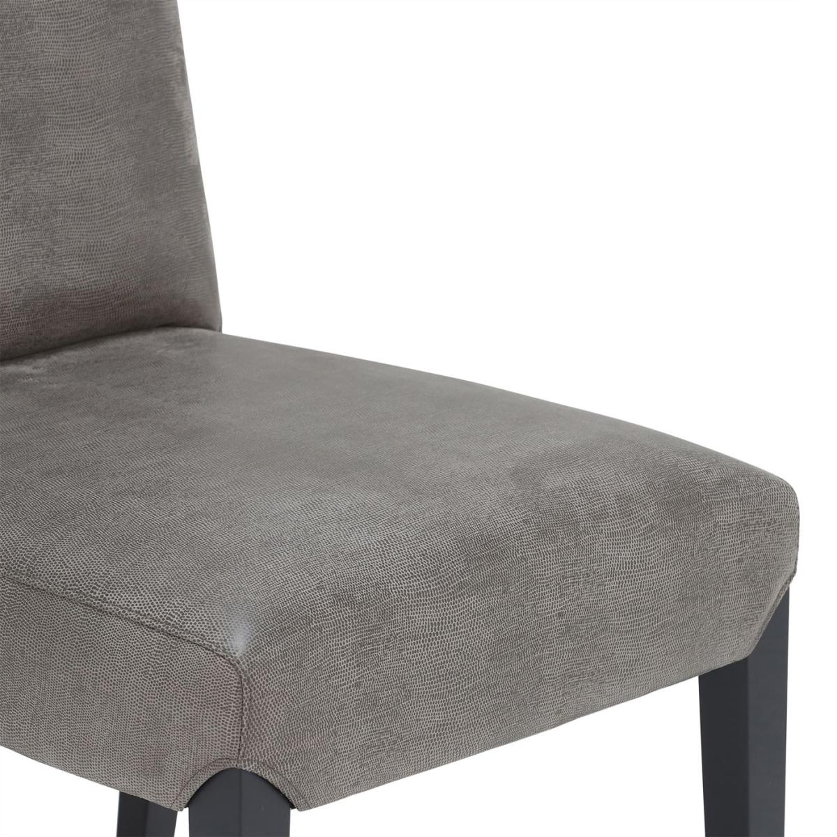 Virgilia Dining Chair, Grey Leather | Barker & Stonehouse – image 5