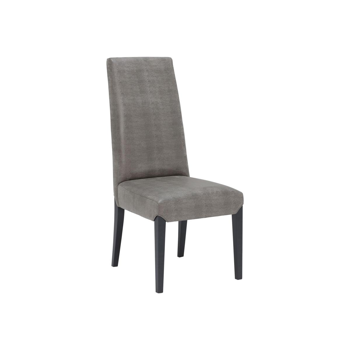 Virgilia Dining Chair, Grey Leather | Barker & Stonehouse – image 1