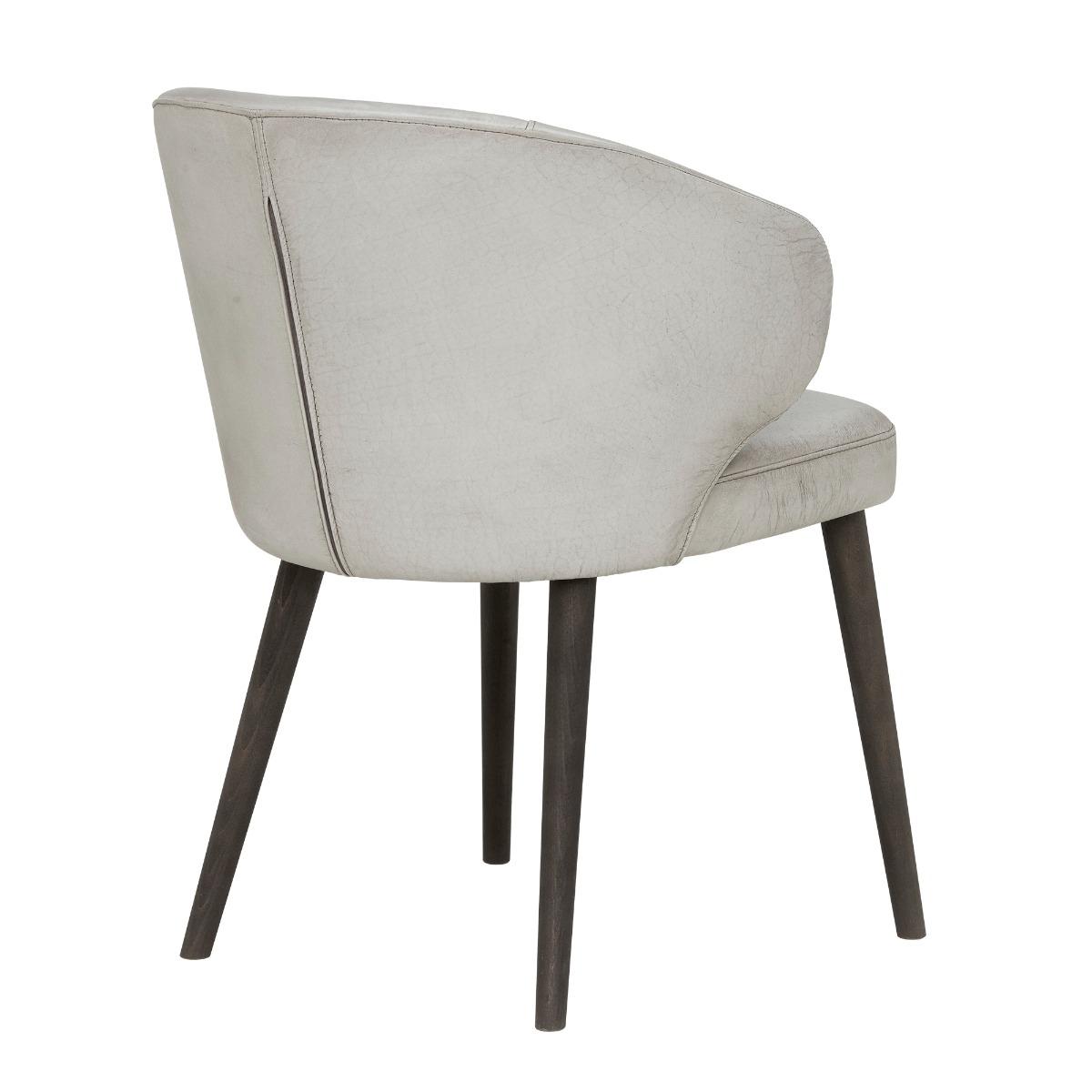 Minerva Dining Chair, Grey Leather | Barker & Stonehouse – image 5