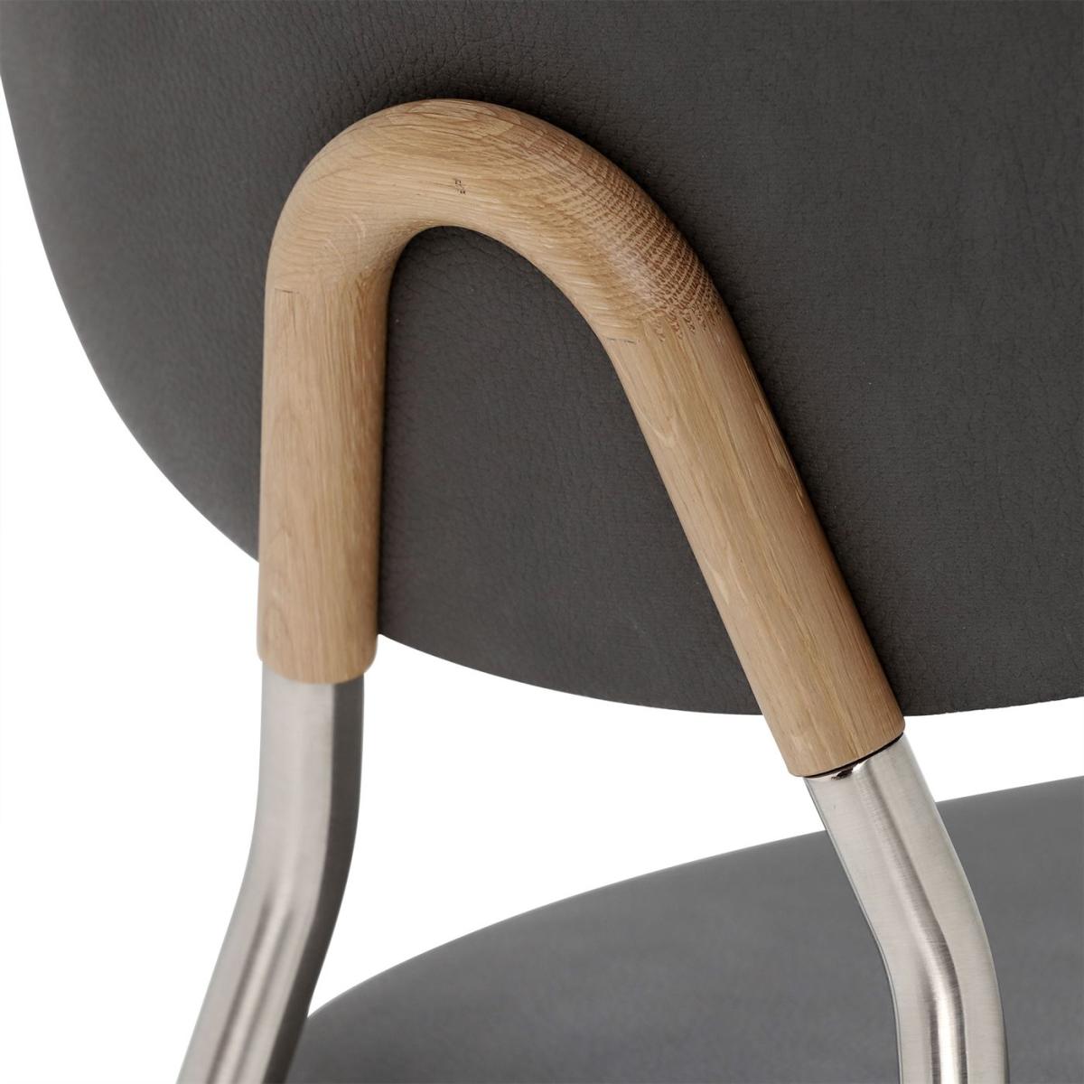 Denise Chair With Wooden Detail, Black | Barker & Stonehouse – image 6