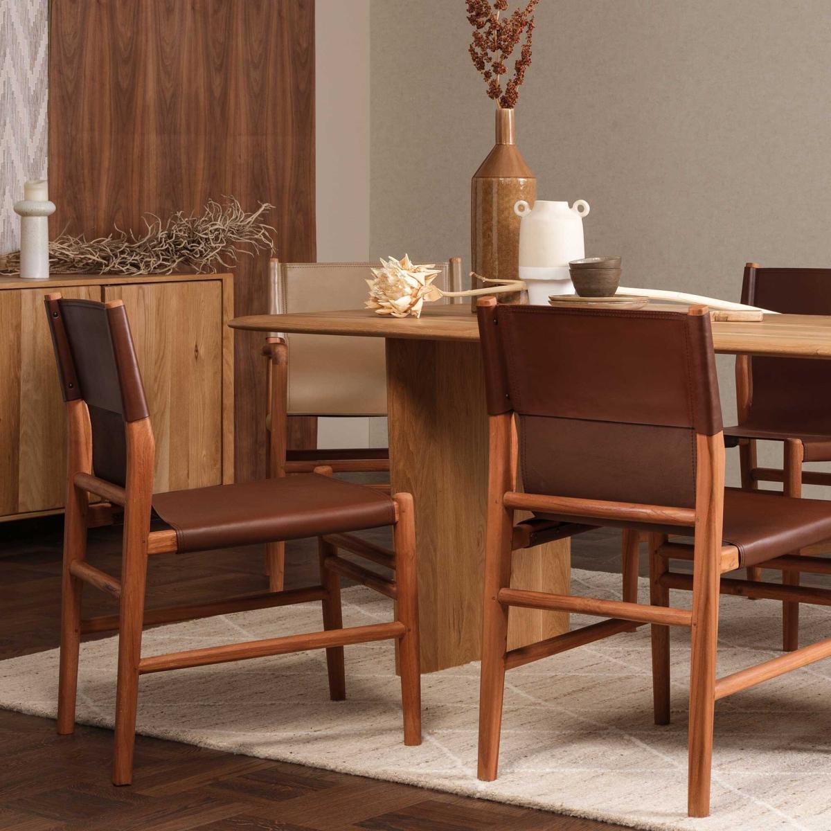 Figaro Dining Chair, Brown | Barker & Stonehouse – image 2