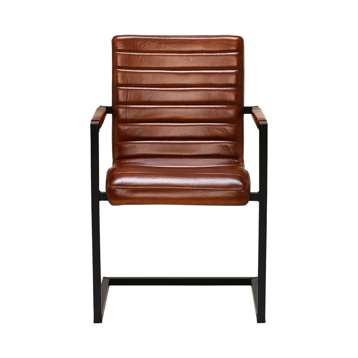 Brutus Buffalo Leather Dining Chair, Brown – image 3
