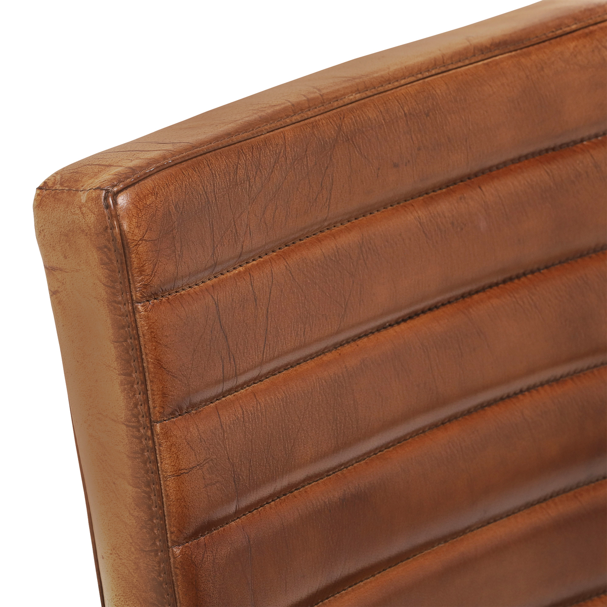 Brutus Buffalo Leather Dining Chair, Brown – image 4