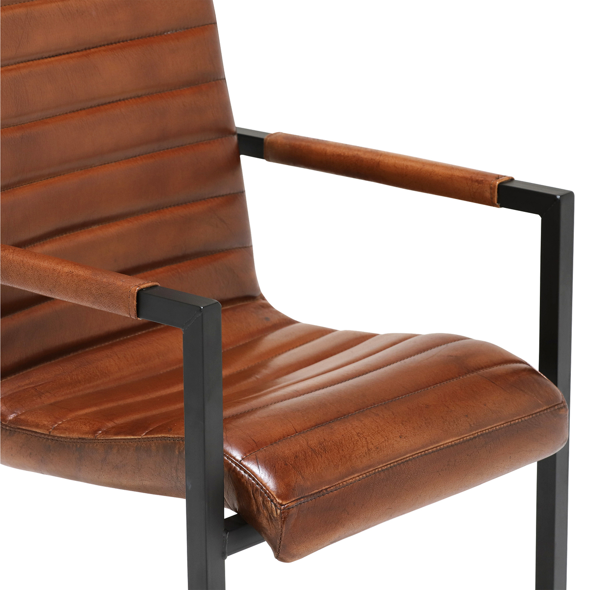 Brutus Buffalo Leather Dining Chair, Brown – image 5