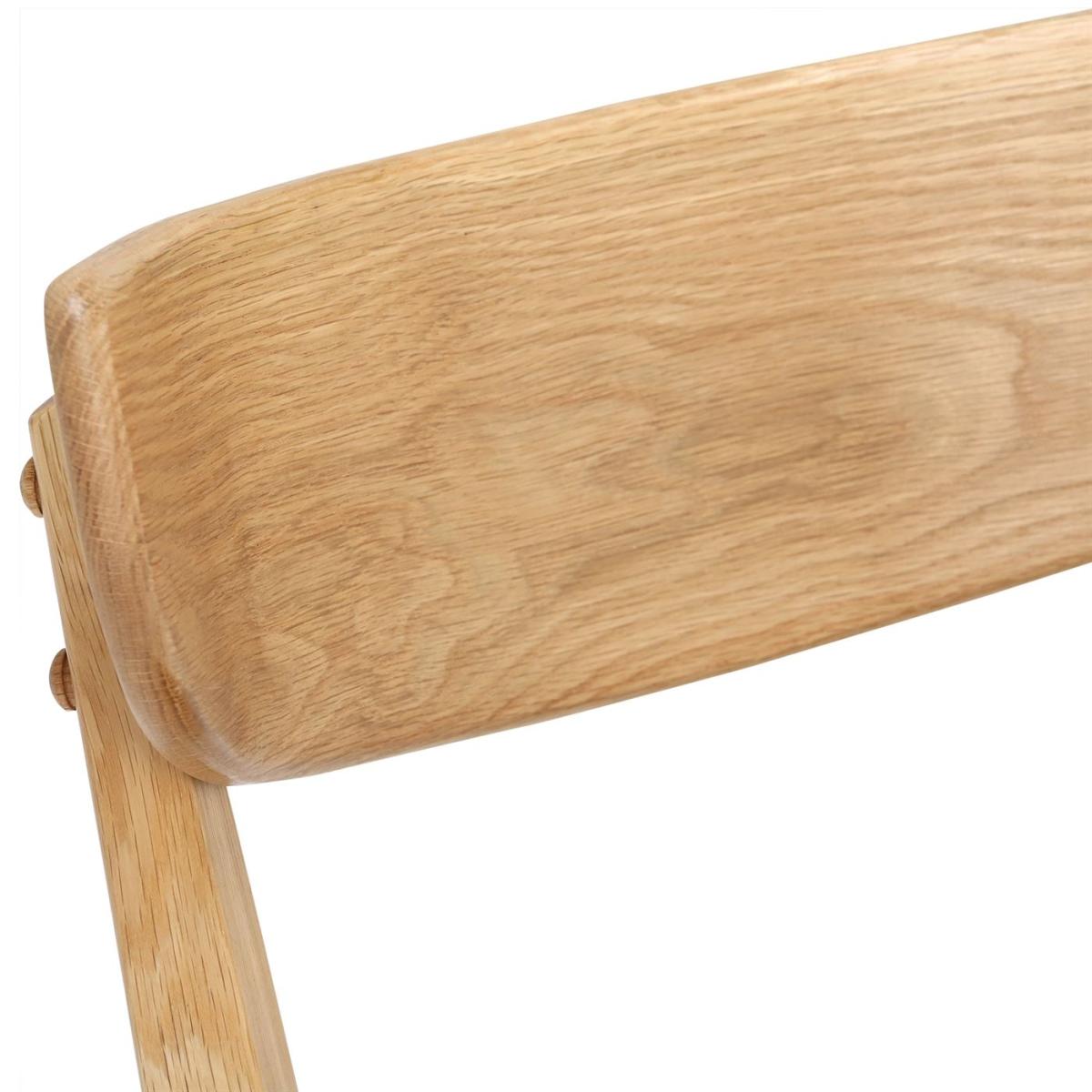 Lund Solid Oak Dining Chair, Black | Barker & Stonehouse – image 4