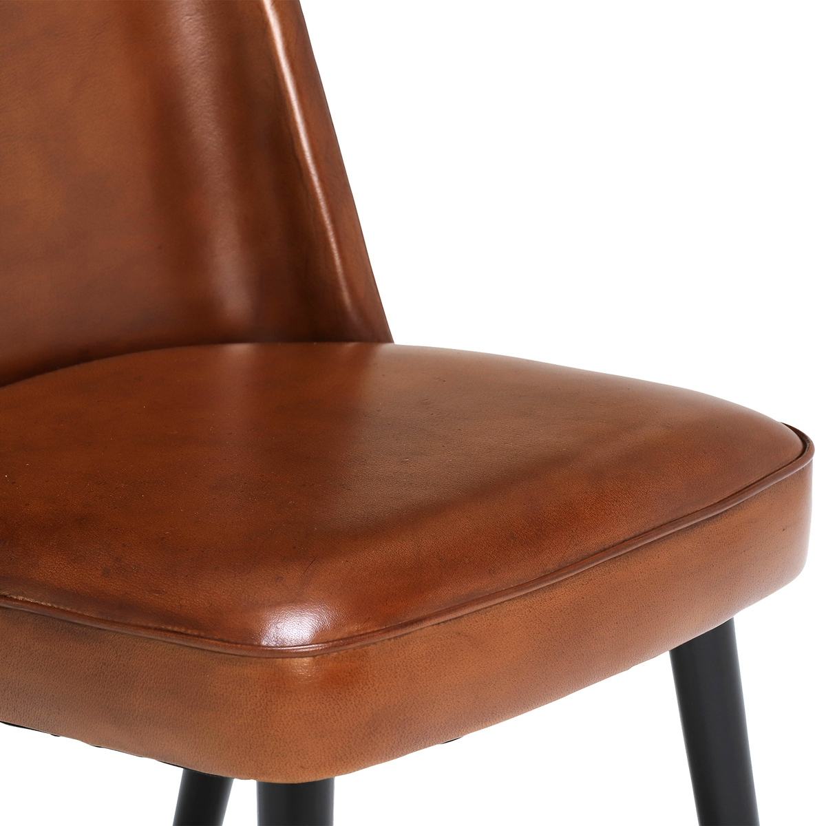 Gaia Vintage Leather Dining Chair, Brown – image 4