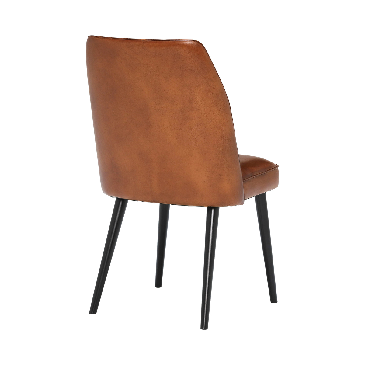 Gaia Vintage Leather Dining Chair, Brown – image 2