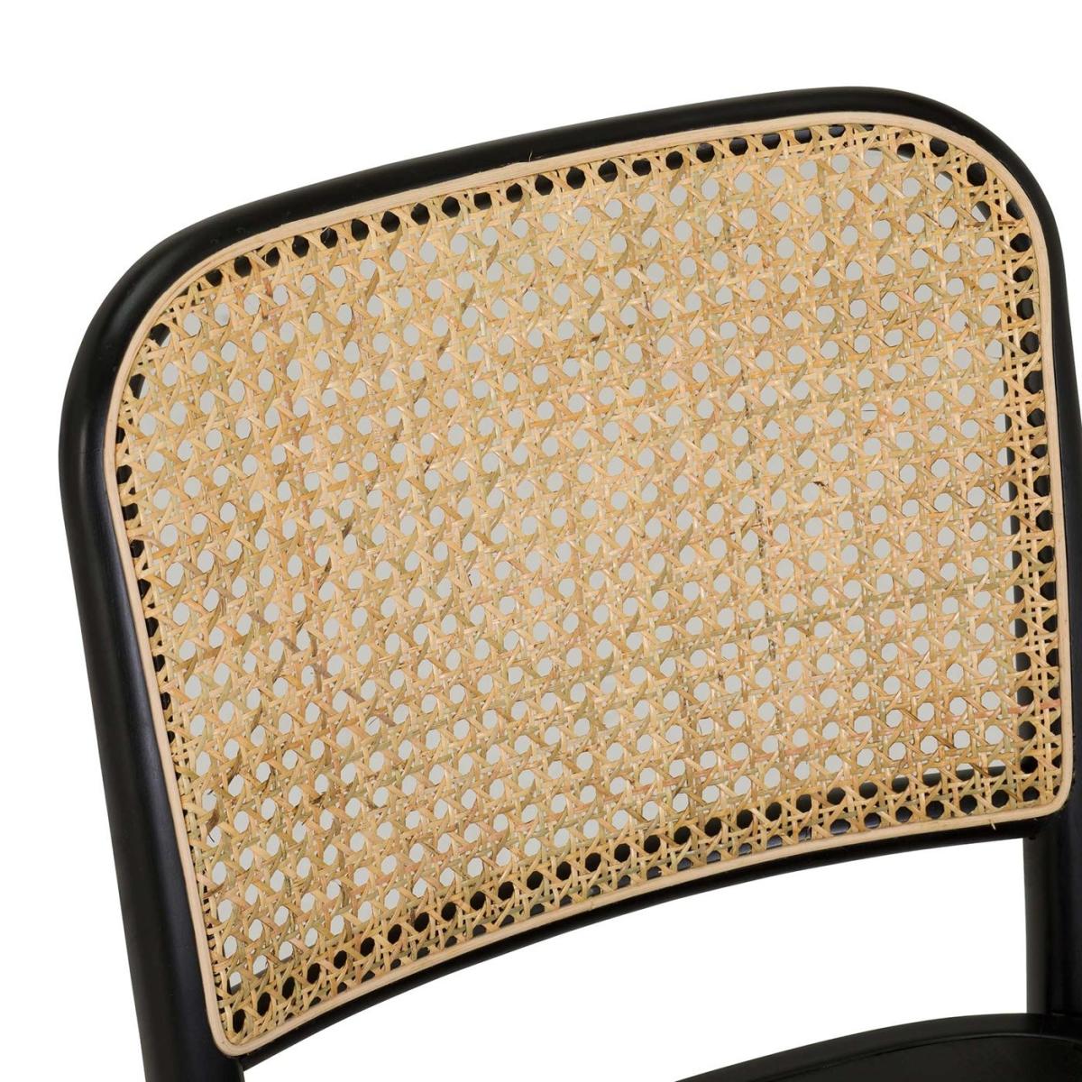 Iben Dining Chair, Black Wicker | Barker & Stonehouse – image 4