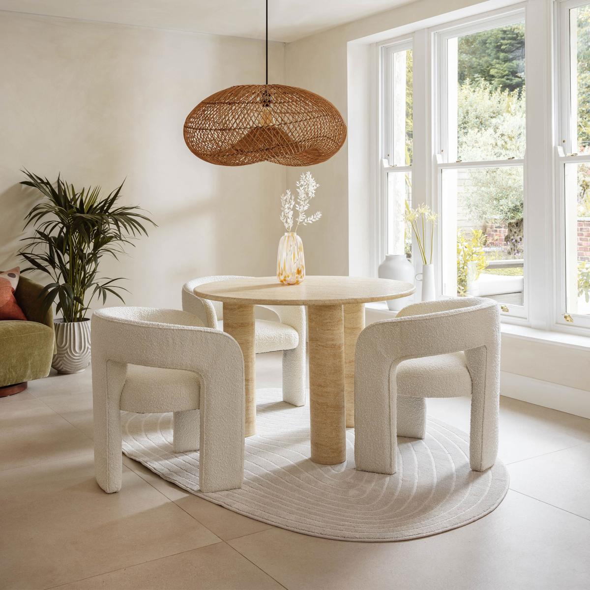Kenzo Upholstered Dining Chair, Neutral | Barker & Stonehouse – image 2