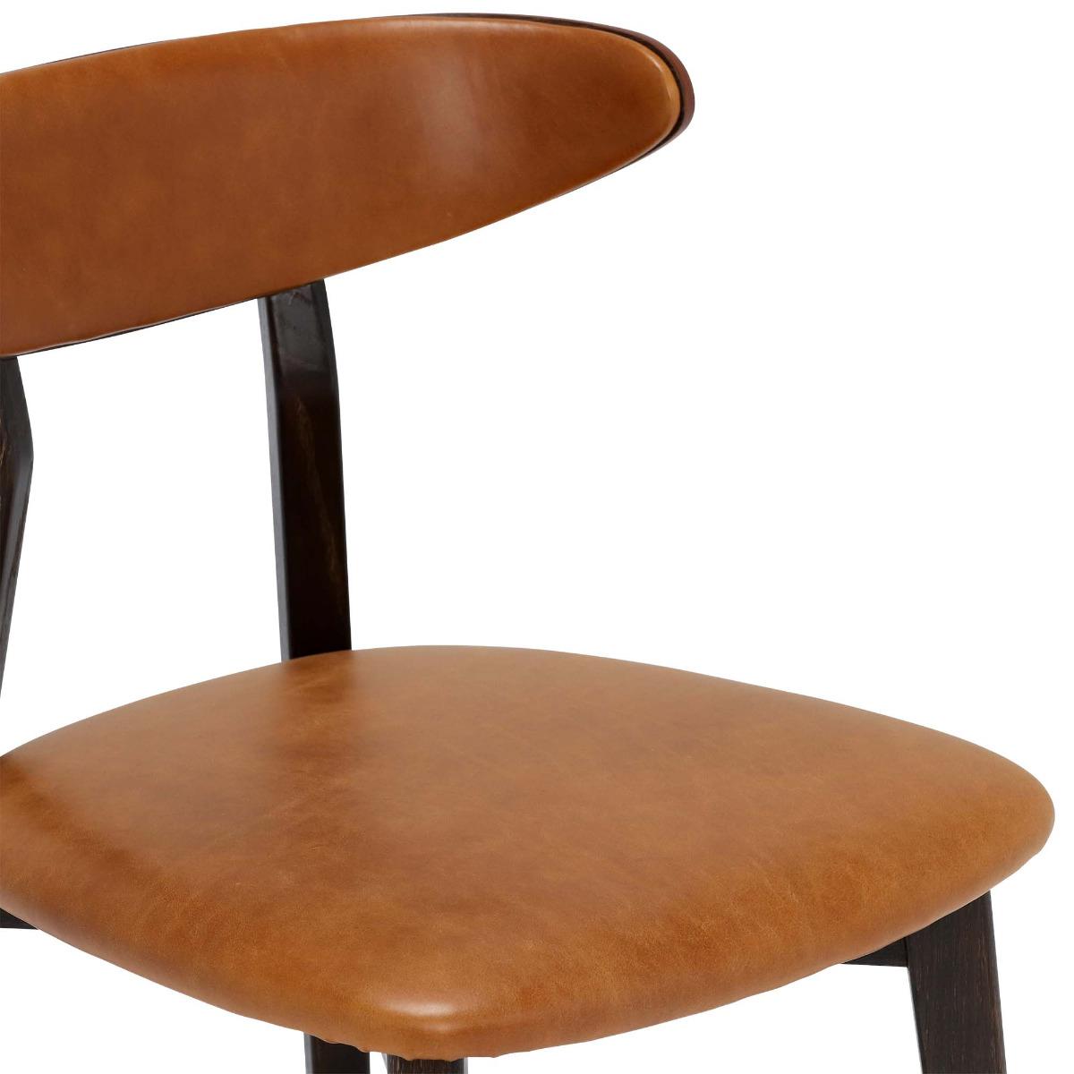 Vega Boma Chair, Brown Leather | Barker & Stonehouse – image 5
