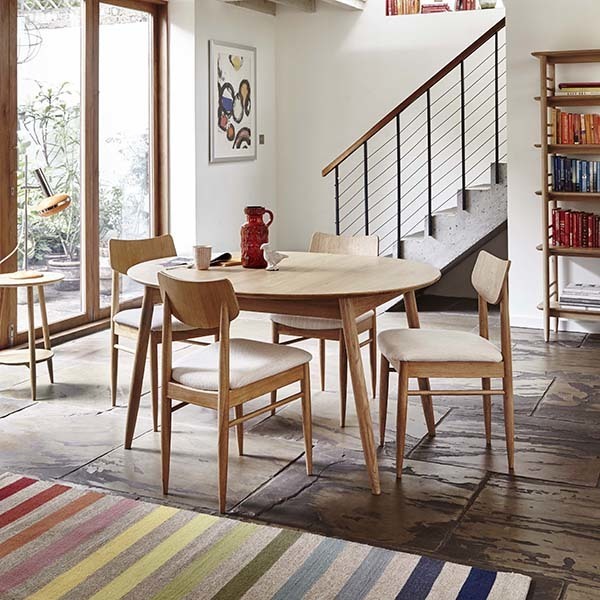 Ercol Teramo Kitchen Dining Chair, Pale Oak – image 4